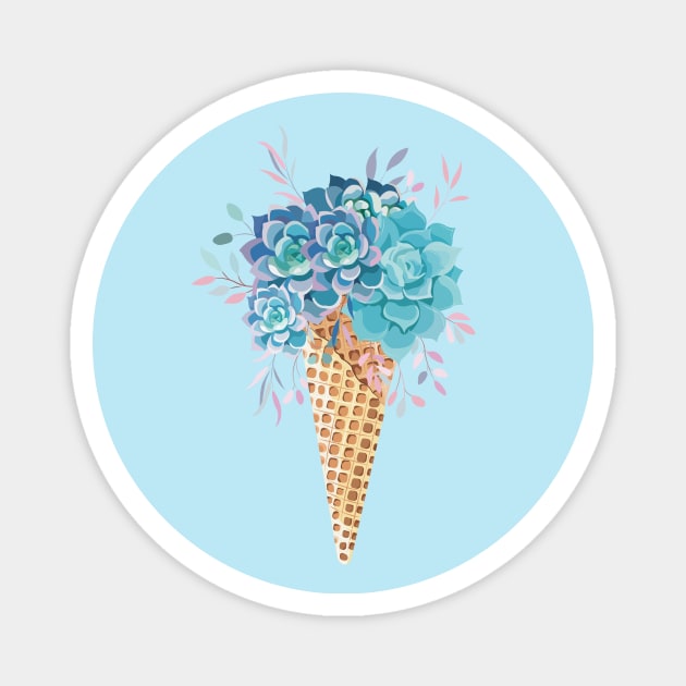 ice cream Magnet by Di_illustration